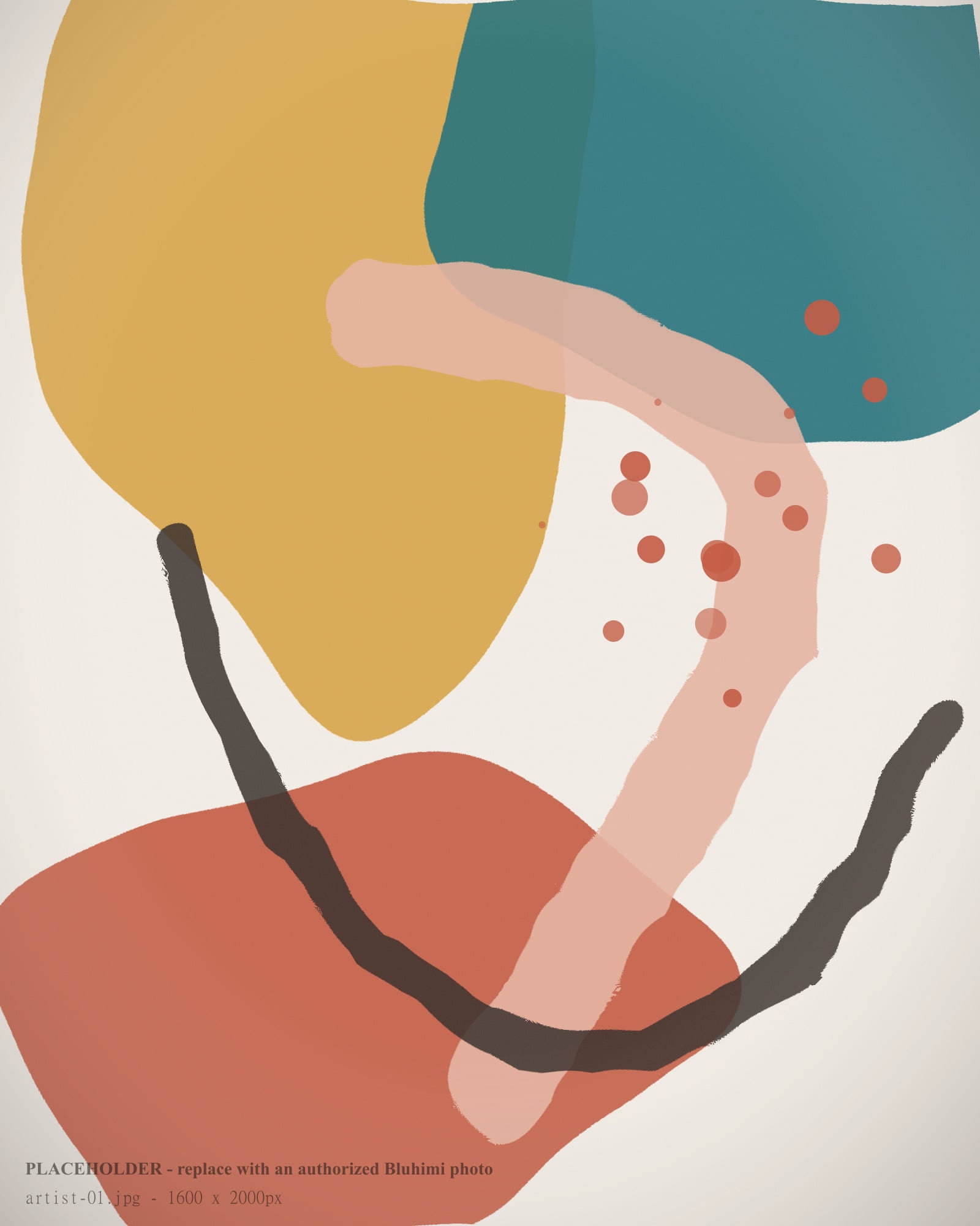A finished canvas by a Bluhimi Arts student
